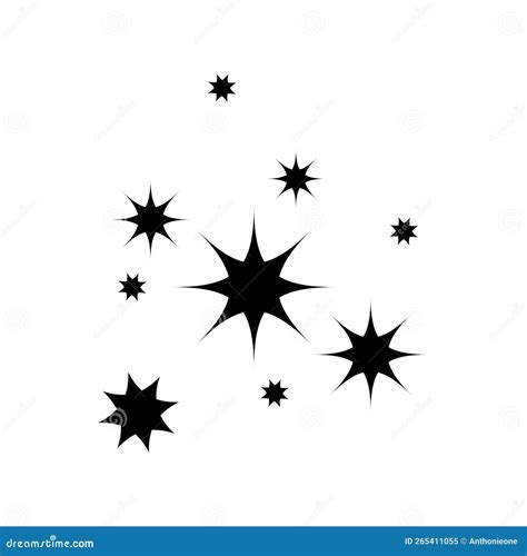 Icône étoile étoiles Scintillantes éclat Brillant Illustration