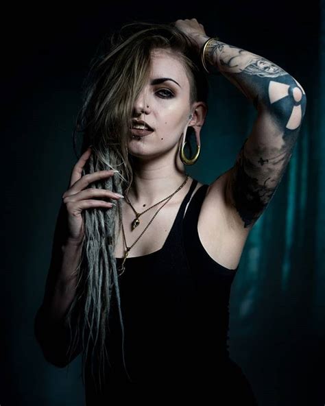 Kat Van Hell Kiel Bodymodification Dreads Plugs Bodymods Tattoo