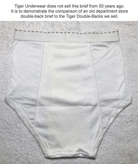 Tiger Underwear All White Men Es Double Seat Briefs And Red Etsy