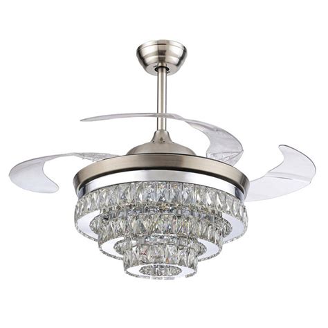 Find ceiling fans at wayfair. RS Lighting European Crystal Ceiling Fan-42 inch with ...