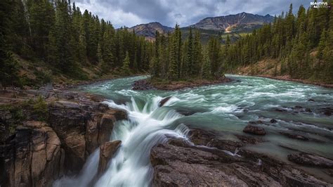 Jasper National Park Province Of Alberta Mountains Canada Viewes