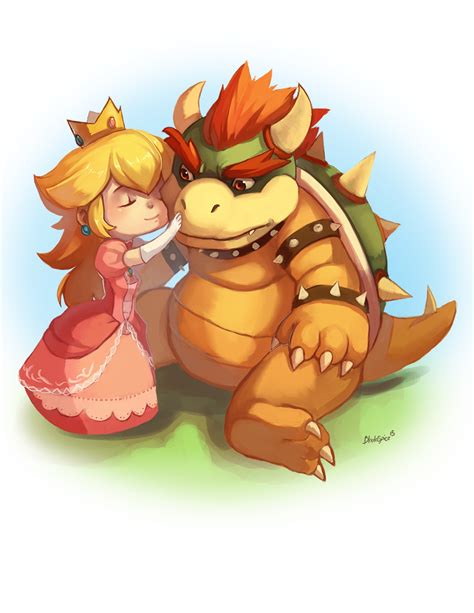 Peach And Bowser By Bloodnspice On Deviantart