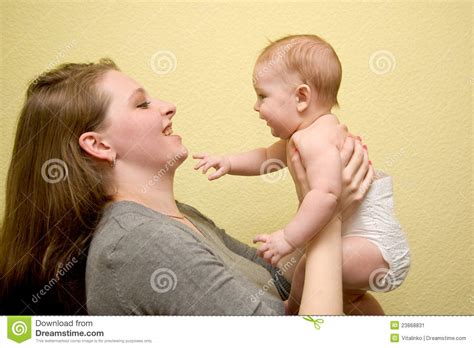 Happy Mother And Baby Stock Image Image Of Adorable