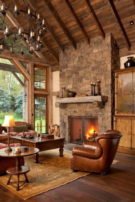 15 Warm And Cozy Rustic Living Room Designs For A Cozy