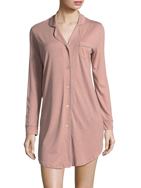 Cosabella Cotton Holiday Long Sleeve Sleepshirt In Pink Lyst