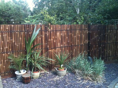 Make sure, the hedges are narrow that they do not overwhelm the. Bamboo cane fencing black bamboo | Black canes of bamboo ...