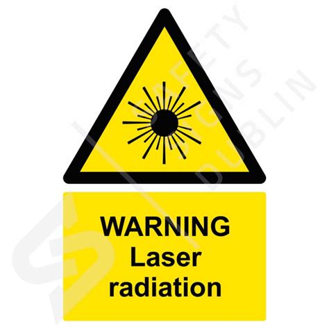 Warning Laser Radiation W8084 Safety Signs Dublin