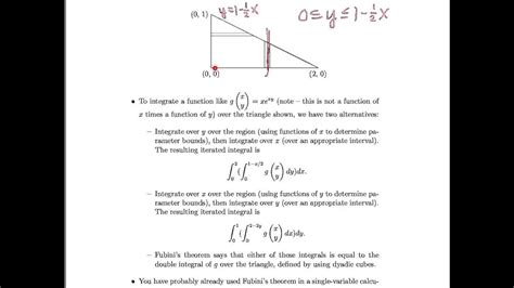 Math 23b Week 2 Video 2 Using Fubinis Theorem To Evaluate Integrals