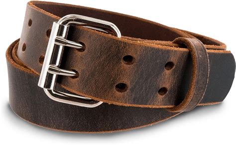 Hanks Legend Mens Double Prong Leather Belt Heavy Duty Belts Usa