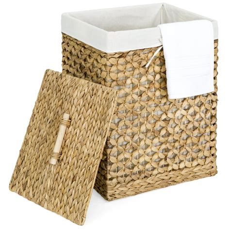 Best Choice Products Decorative Woven Water Hyacinth Wicker Laundry
