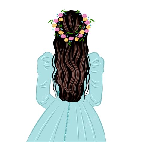 Girl With Flower Crown Drawing Easy Best Flower Site