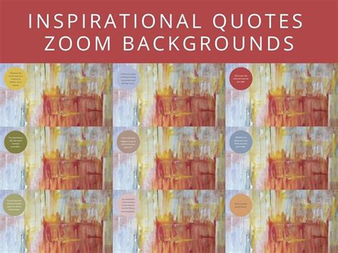 Inspirational Quotes Zoom Backgrounds Virtual Meeting Etsy