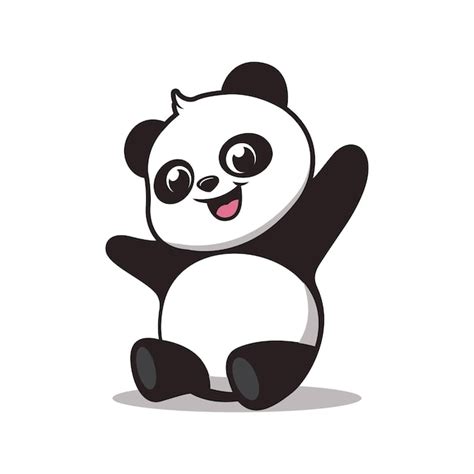 Premium Vector Cute Panda Cartoon Illustration Vector Design