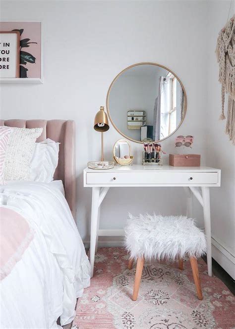 I was renovating the guest room and found this bed side table. How to squeeze a dressing table into your small bedroom ...