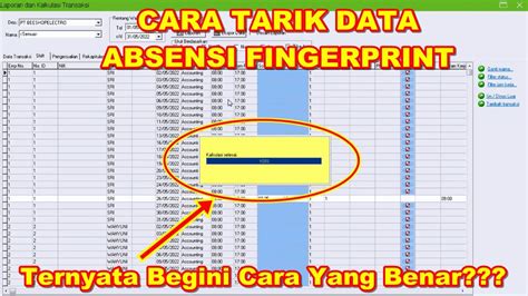 Ternyata Mudah Cara Tarik Data Absen Dari Fingerprint Menggunakan