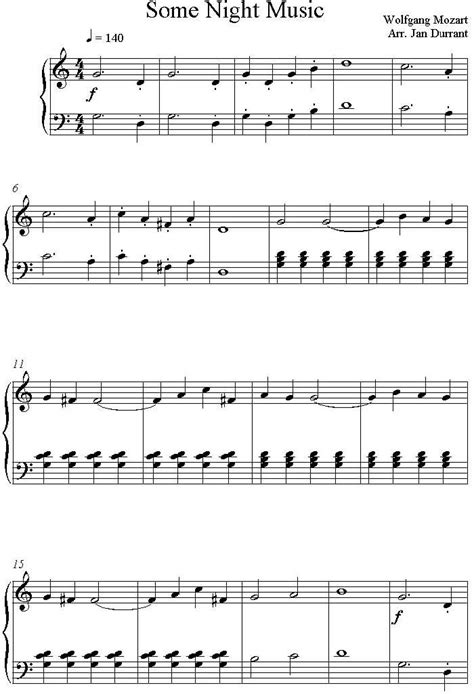 The makingmusicfun.net sheet music collection includes 600+ original arrangements of famous composer masterworks, traditional songs, classic pop/rock songs, bible songs and hymns, christmas carols, and. Some Night Music Easy Piano Sheet | Sheet music, Classical sheet music, Piano sheet music classical