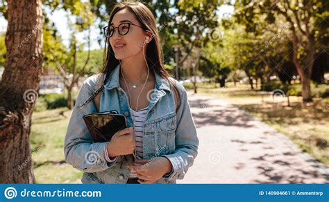 Student Walking In College Campus Stock Image Image Of Technology
