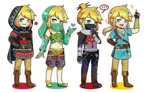 The Many Adorable Outfits Of Botw Legend Of Zelda