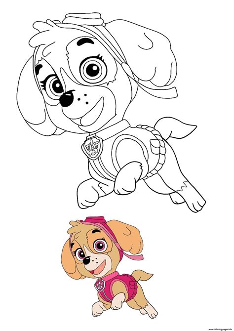 You can now print this beautiful paw patrol mighty pups skye for girls coloring page or color online for free. Skye Dog Coloring Pages Printable