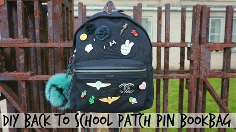 Diy Back To School Pin Backpack Youtube
