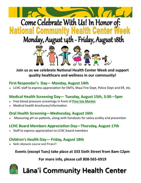 Celebrate National Community Health Center Week Lānai Community