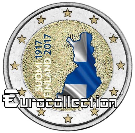 2 Euro Finlande 2017 Indépendance Couleur 1 Eurocollectionshop