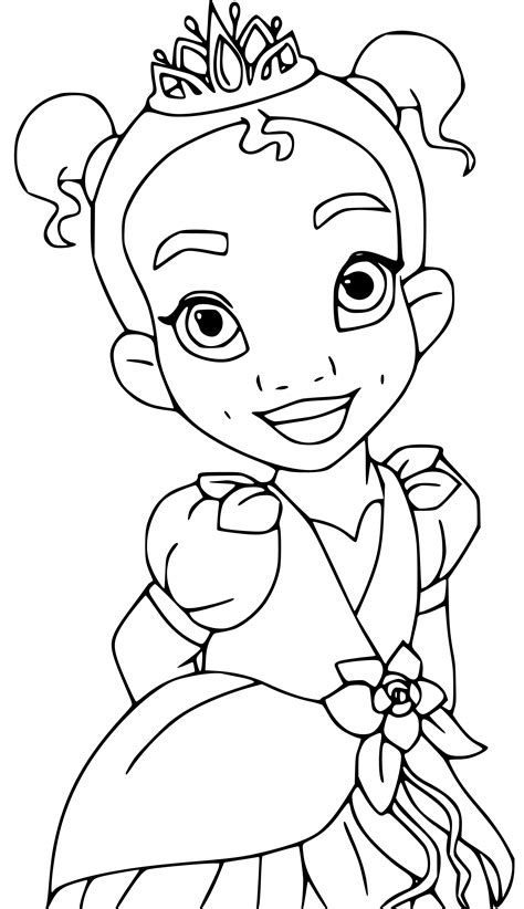 Tiana Coloring Sheets (The Princess and the Frog, Disney) - Coloring Sheets
