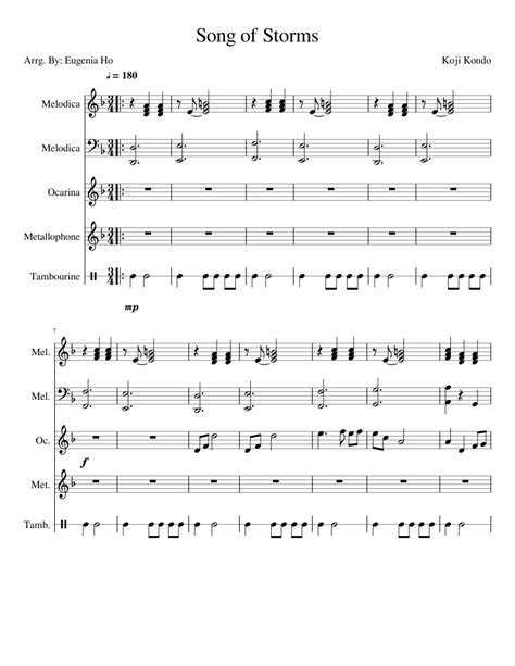 Ocarina of time™ gerudo valley. Song Of Storms Sheet music for Harmonica, Other Woodwinds, Percussion | Download free in PDF or ...