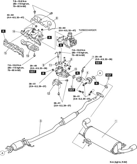 Mazda Cx 7 Engine Diagrams Exhaust Leak And Turbo Location Justanswer