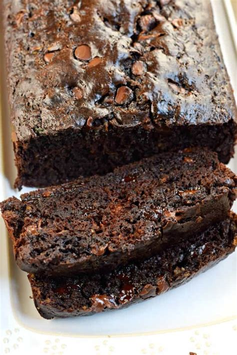 Two Freezer Friendly Loaves Of Double Chocolate Zucchini Bread Chocolate Zucchini Bread