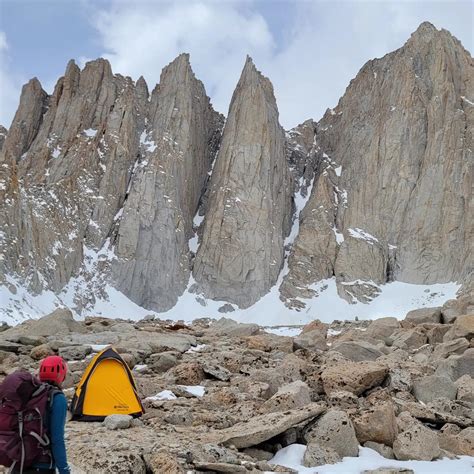 Mt Whitney Yesterday Picture From Just Below Iceberg Lake R