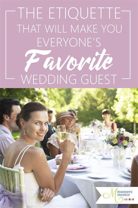 And with that honor comes some special wedding guest etiquette, because if there's ever a time to rise to an occasion, this is it! Wedding Guest Etiquette —How to Be Everyone's Favorite ...