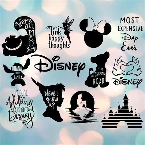 50 SVG/PNG Instant Digital Download Disney Bundle For Cricut | Etsy
