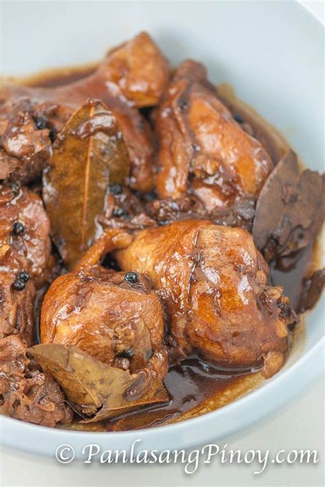 chicken adobo is an authentic filipino dish and is one of the mostly recognized filipino foods
