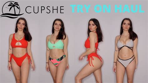 cupshe bikini haul styling bikinis into outfits youtube