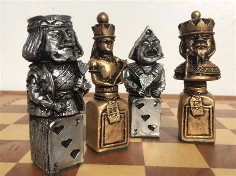 Alice In Wonderland Chess Set Mad Hatter Lewis Carroll Themed Board