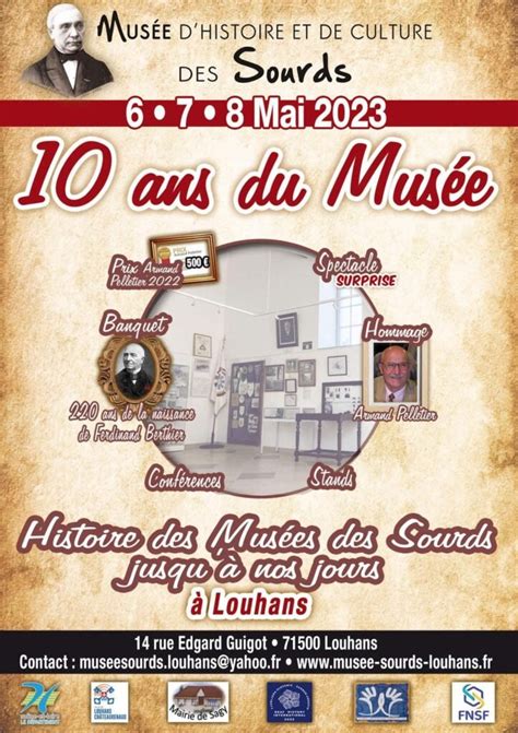 6 Au 8 Mai 2022 10 Ans Du Musée à Louhans •