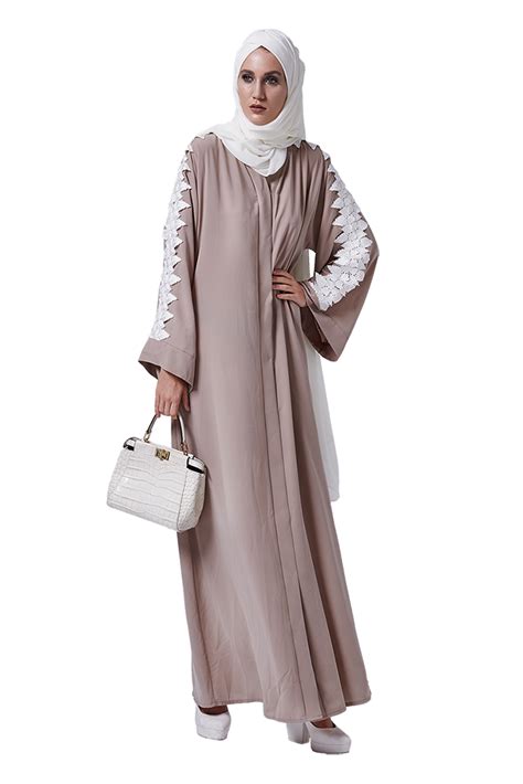 Chichek Abaya Beige Muslim Outfits Kimono Fashion Abaya Designs
