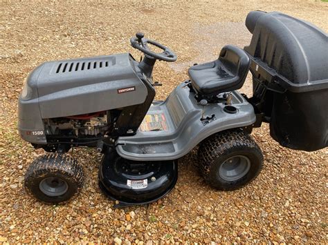 Sold Craftsman Lt1500 Riding Mower With Briggs And Stratton Silver