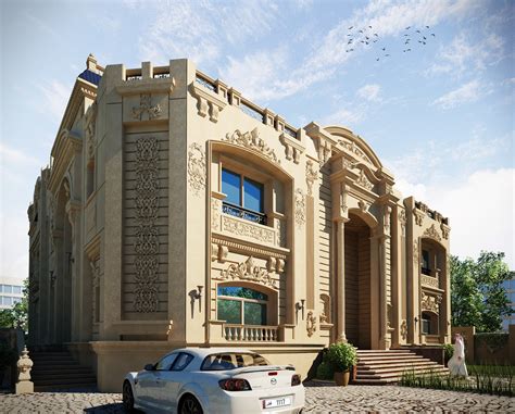 A Classic Style Private Villa Doha Qatar On Behance