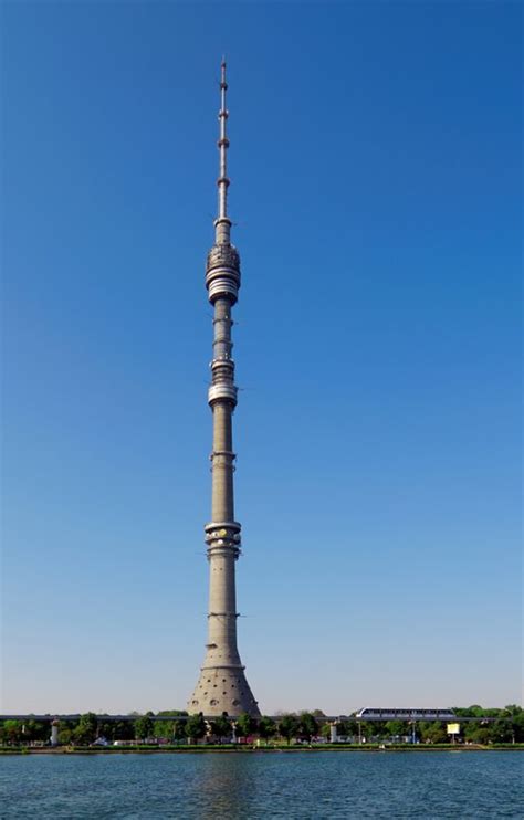 The Ostankino Tv Tower In Moscow Russia Is 540m Tower Amazing