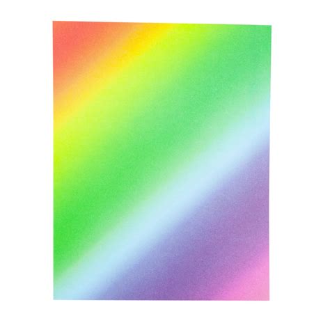 Rainbow Card A4 Sheets Paper Plus