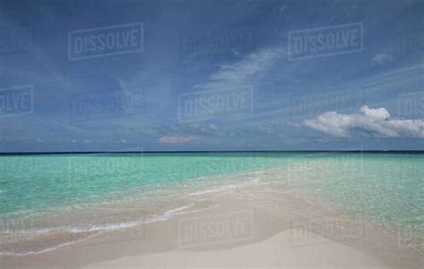 Maldives Beach And Turquoise Indian Ocean Stock Photo Dissolve