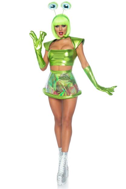 Sexy Astronaut Costumes Space Alien Halloween Costumes 3wishes
