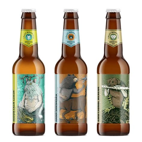 My Owl Barn Beer Labels Featuring Hybrid Animal Creatures
