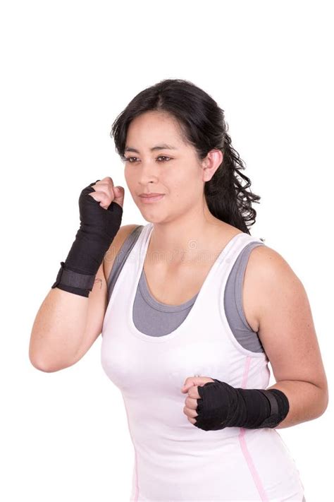 Female Mixed Martial Arts Fighter Wearing Mma Stock Photo Image Of