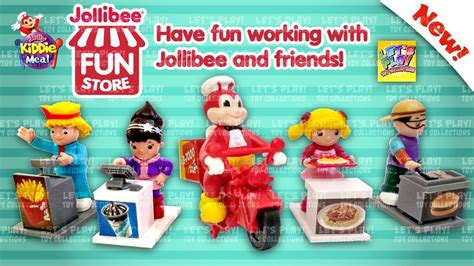 2018 Jollibee Fun Store Jolly Kiddie Meal Toys Complete Set Of 5 Toys