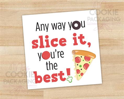 Any Way You Slice It Youre The Best Fathers Day Cookie Tag 2 Square