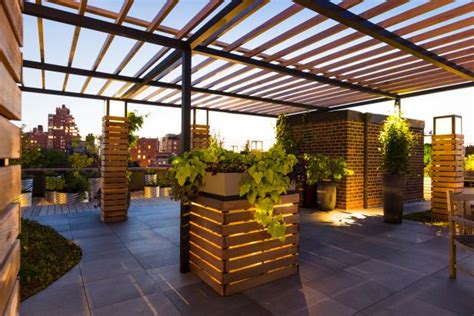 Urban Roof Deck With Planters Hgtv