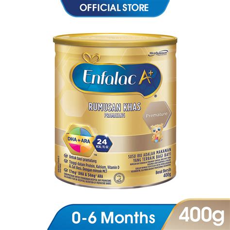Sữa enfalac® premature formula a+ thường được dùng cho trẻ dưới 12 tháng tuổi, trẻ sinh non để giúp trẻ phát triển nhanh. Enfalac A+ Premature (400g) | Shopee Malaysia